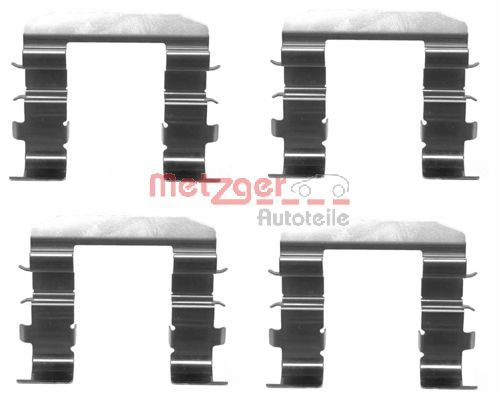 Комплектующие, колодки дискового тормоза   109-1708   METZGER