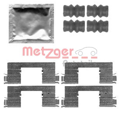 Комплектующие, колодки дискового тормоза   109-1798   METZGER