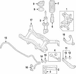 Пружина ходовой части   20380-XA02A   SUBARU