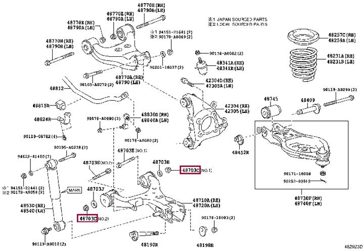 Болт регулировки развала колёс   90178-18003   TOYOTA