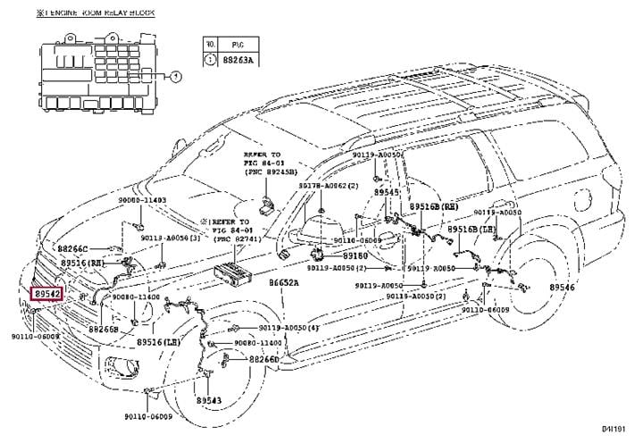 Датчик, кількість обертів колеса   89542-0C020   TOYOTA