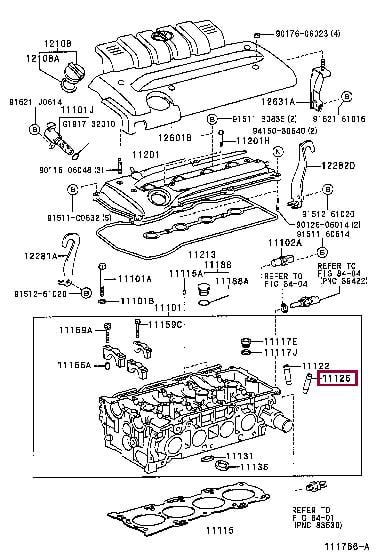 Направляющая втулка клапана   11126-20020   TOYOTA