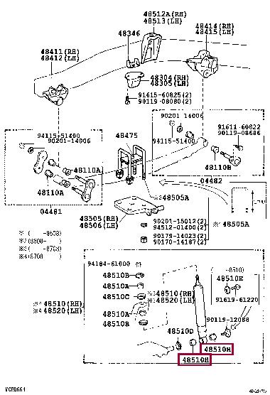 Ремкомплект, опора стойки амортизатора   90385-19003   TOYOTA