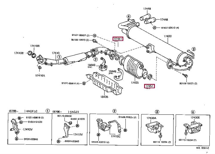 Кришка, вихлопна труба   9091706054   TOYOTA