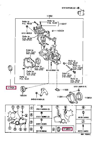 Уплотняющее кольцо, коленчатый вал   9031152022   TOYOTA