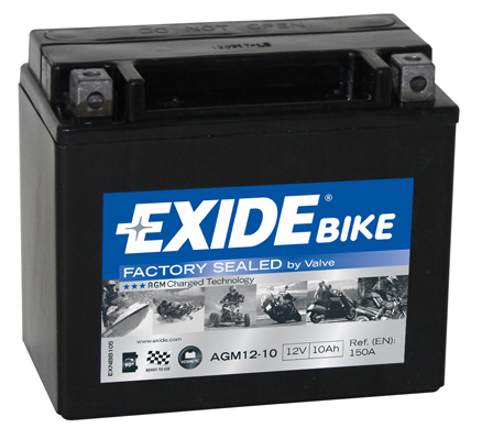 Стартерная аккумуляторная батарея, EXIDE, AGM12-10