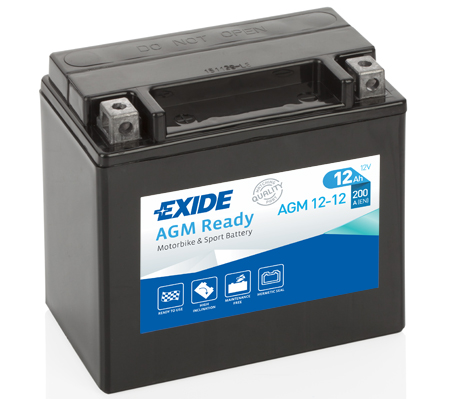 Стартерная аккумуляторная батарея   AGM12-12   EXIDE