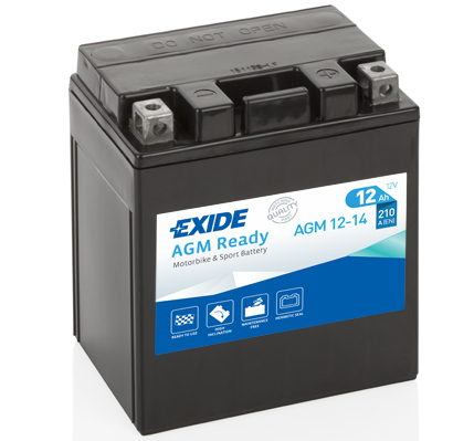 Стартерная аккумуляторная батарея, EXIDE, AGM12-14