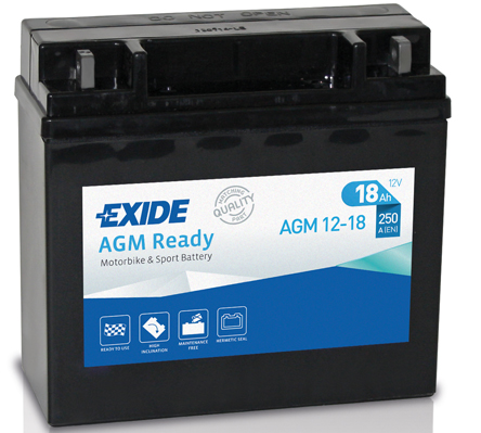 Стартерная аккумуляторная батарея, EXIDE, AGM12-18