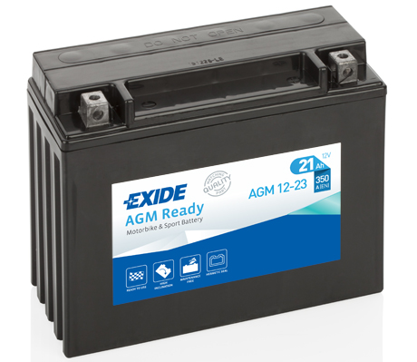 Стартерная аккумуляторная батарея, EXIDE, AGM12-23