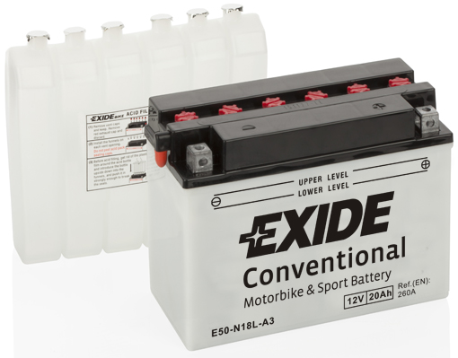 Стартерная аккумуляторная батарея, EXIDE, E50-N18L-A3