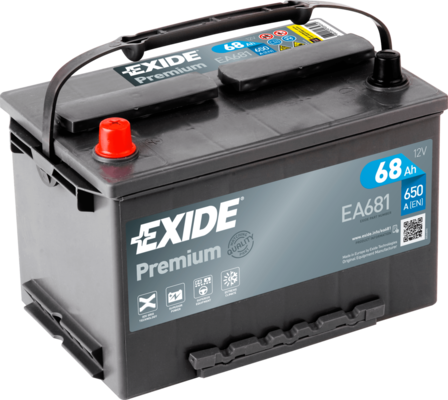 Стартерная аккумуляторная батарея   EA681   EXIDE