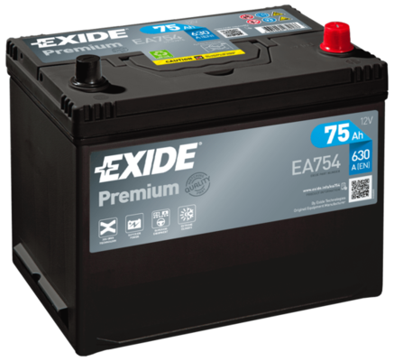 Стартерная аккумуляторная батарея   EA754   EXIDE