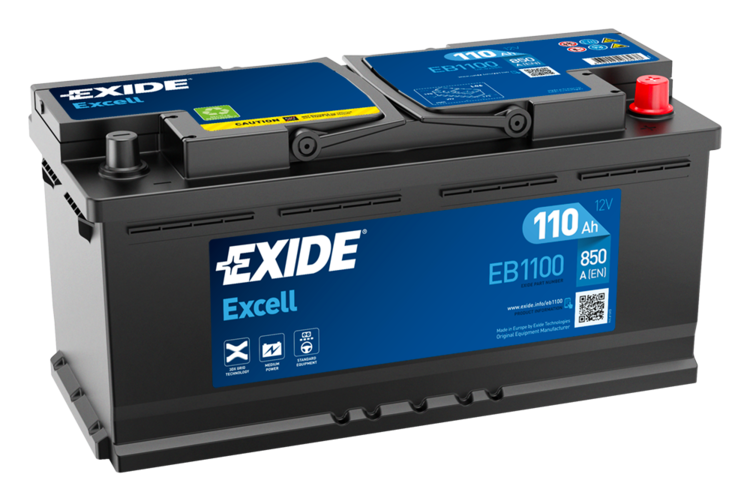 Стартерная аккумуляторная батарея   EB1100   EXIDE