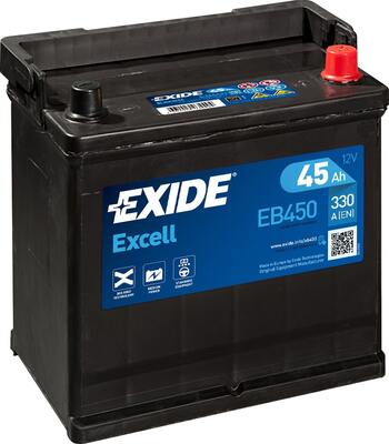 Стартерная аккумуляторная батарея   EB450   EXIDE