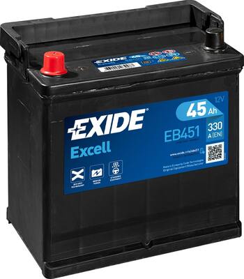 Стартерний акумулятор, EXIDE EB451