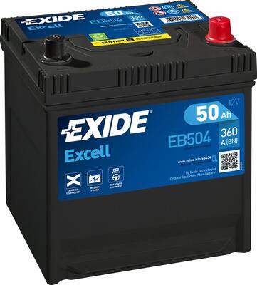 Стартерная аккумуляторная батарея   EB504   EXIDE