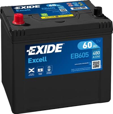 Стартерная аккумуляторная батарея   EB605   EXIDE