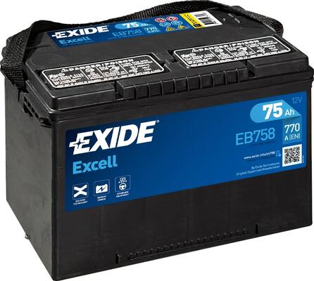 Стартерная аккумуляторная батарея, EXIDE, EB708