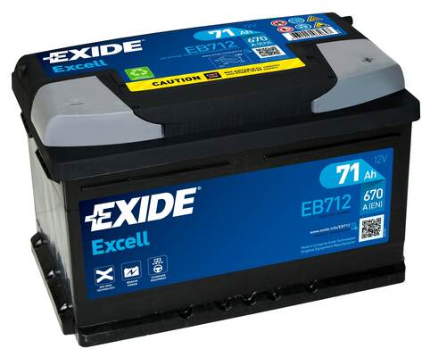 Стартерная аккумуляторная батарея   EB712   EXIDE
