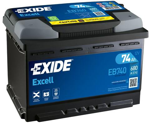 Стартерная аккумуляторная батарея   EB740   EXIDE