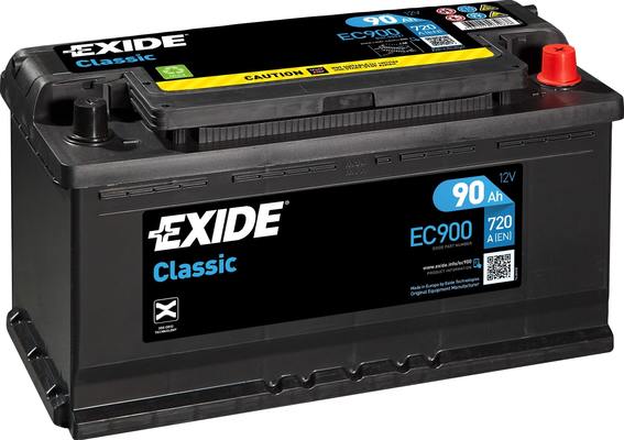 Стартерная аккумуляторная батарея   EC900   EXIDE
