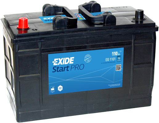 Стартерная аккумуляторная батарея   EG1101   EXIDE