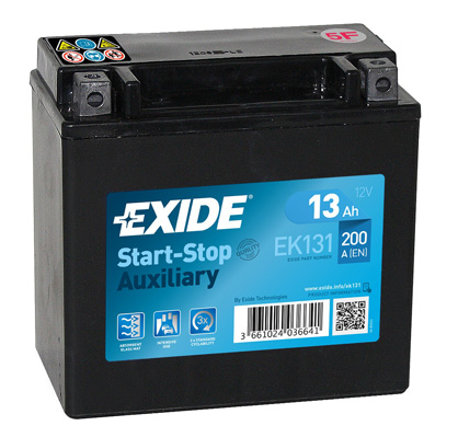 Стартерная аккумуляторная батарея   EK131   EXIDE