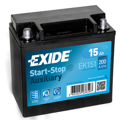 Стартерная аккумуляторная батарея   EK151   EXIDE