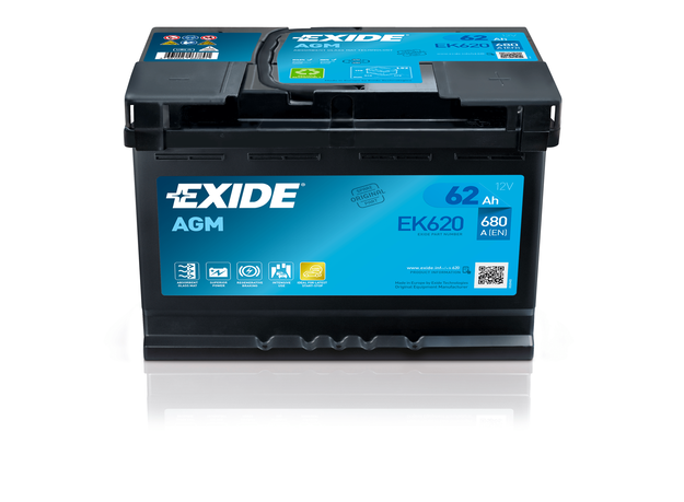 Стартерная аккумуляторная батарея   EK620   EXIDE