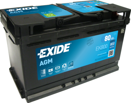 Стартерная аккумуляторная батарея   EK800   EXIDE