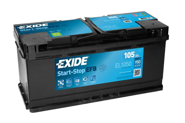 Стартерная аккумуляторная батарея   EL1050   EXIDE