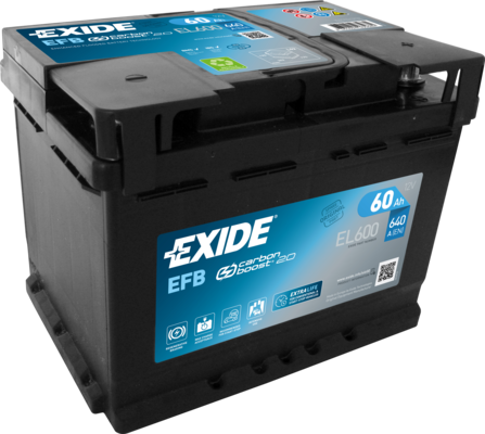 Стартерная аккумуляторная батарея   EL600   EXIDE