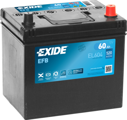 Стартерная аккумуляторная батарея   EL604   EXIDE