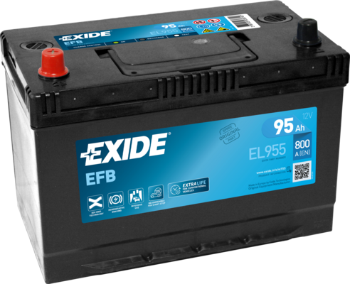 Стартерная аккумуляторная батарея   EL955   EXIDE