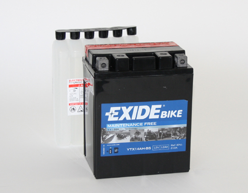 Стартерная аккумуляторная батарея   ETX14AH-BS   EXIDE