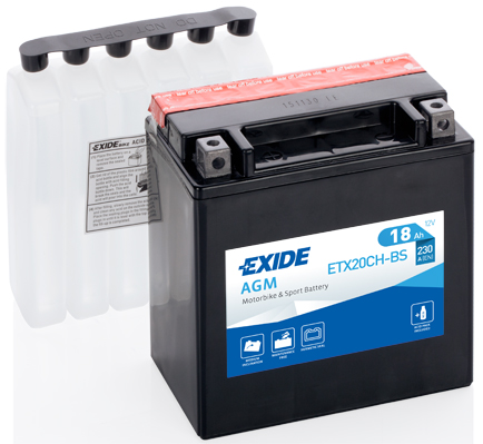 Стартерная аккумуляторная батарея   ETX20CH-BS   EXIDE