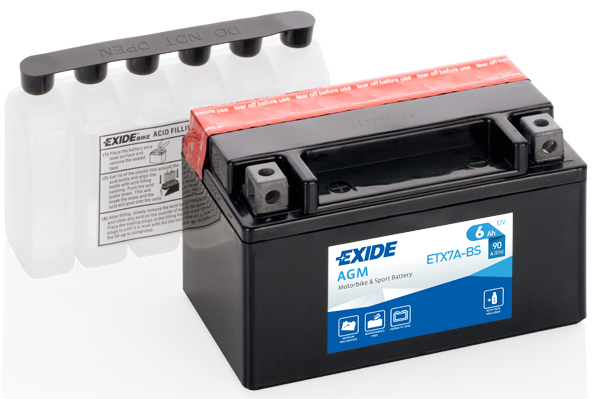 Стартерний акумулятор   ETX7A-BS   EXIDE