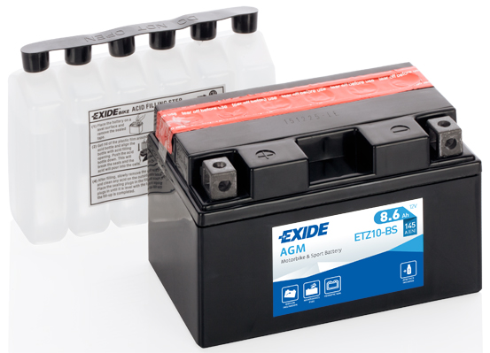 Стартерная аккумуляторная батарея   ETZ10-BS   EXIDE