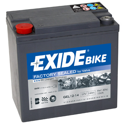 Стартерная аккумуляторная батарея   GEL12-14   EXIDE