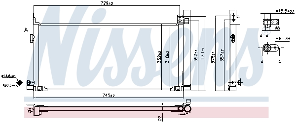 Конденсатор, кондиционер   940904   NISSENS