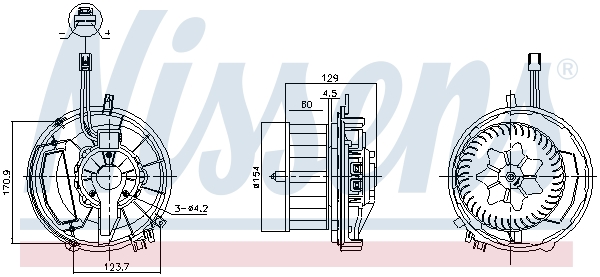 Компресор салону   87524   NISSENS