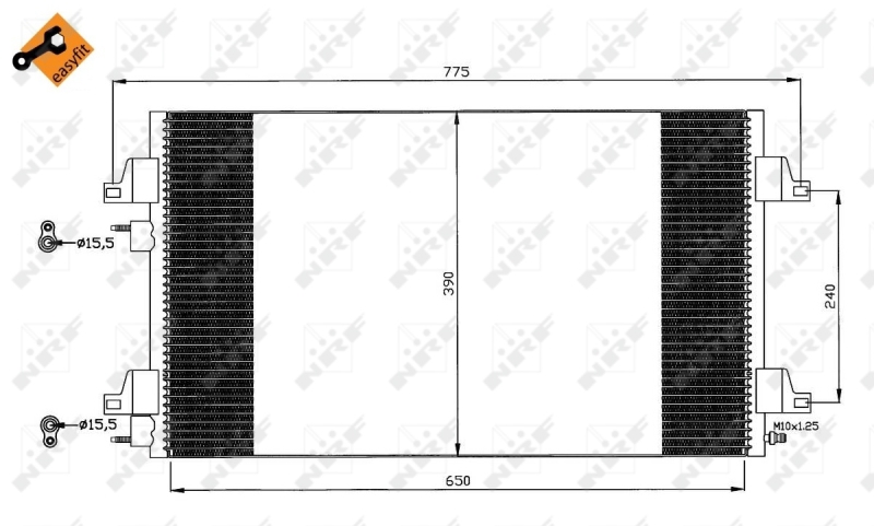 Конденсатор, кондиционер   35760   NRF