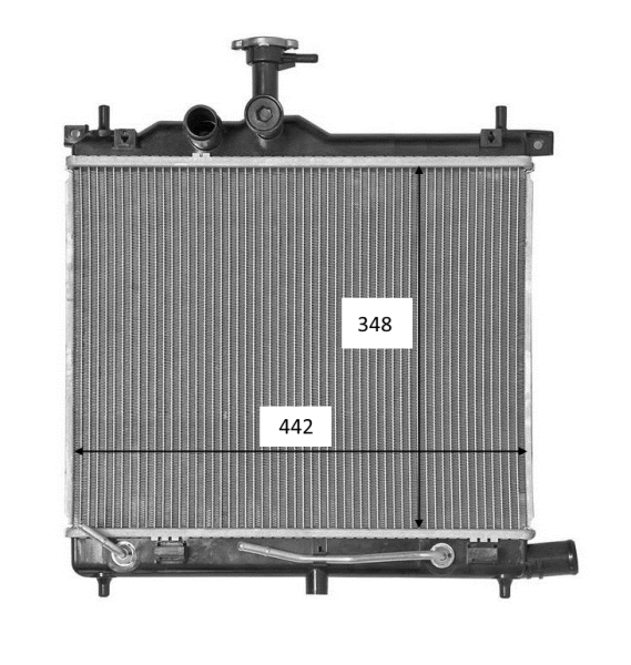 Радіатор, система охолодження двигуна   58460   NRF