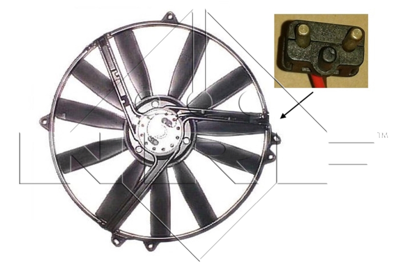 Вентилятор, система охолодження двигуна   47300   NRF