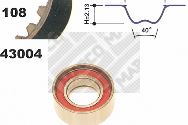 Комплект зубчастих ременів   23004   MAPCO