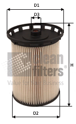 Топливный фильтр   MG3633   CLEAN FILTERS