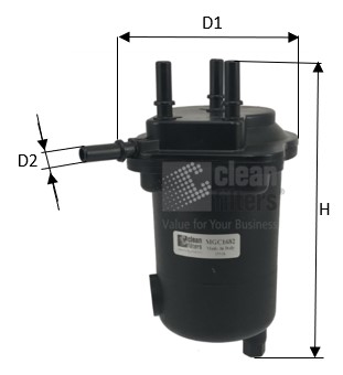 Топливный фильтр   MGC1682   CLEAN FILTERS