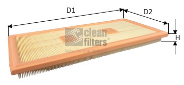 Воздушный фильтр   MA3481   CLEAN FILTERS