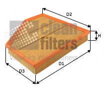 Воздушный фильтр   MA3492   CLEAN FILTERS